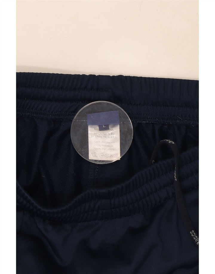 ASICS Womens Tracksuit Trousers UK 14 Large  Navy Blue Polyester