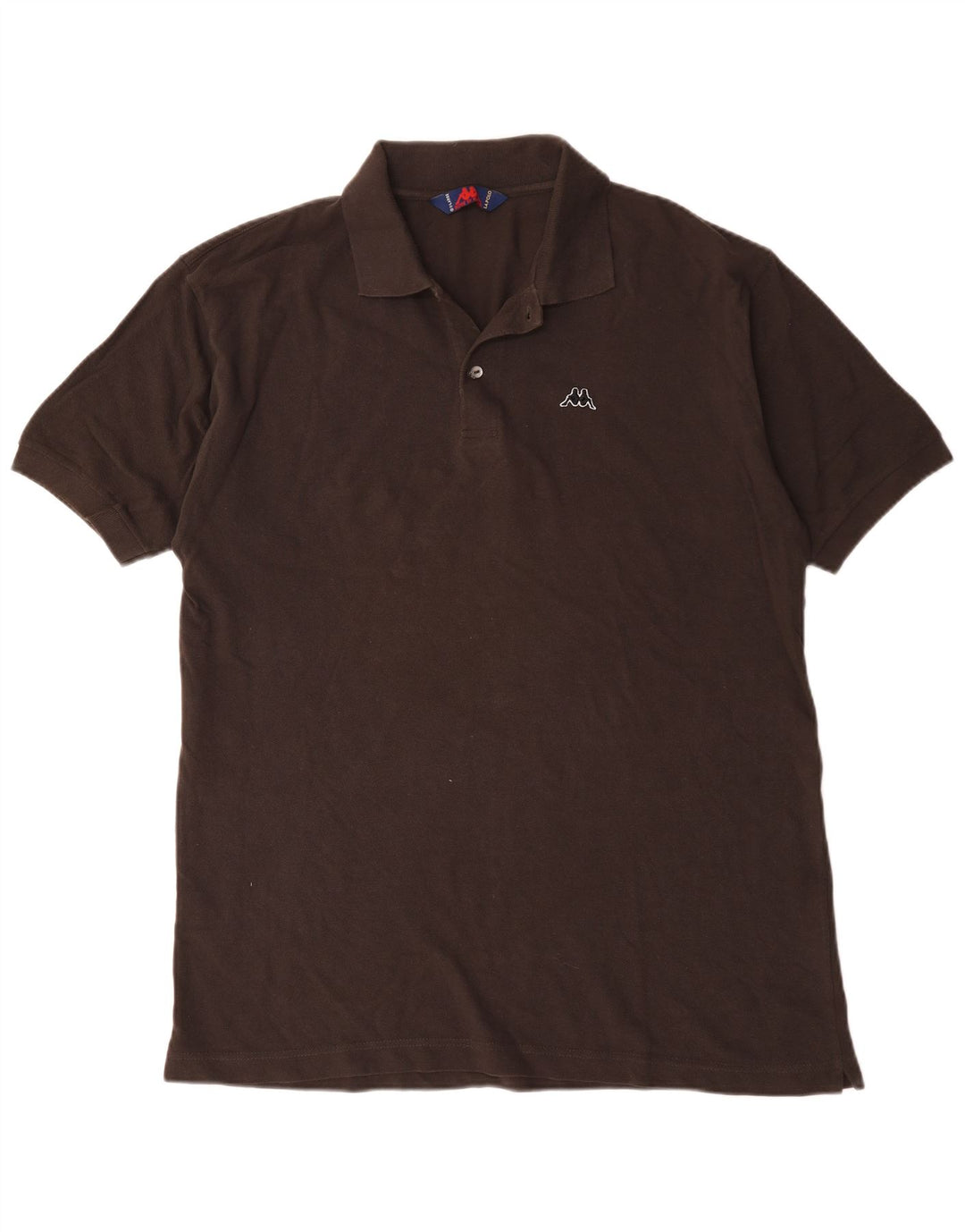 Kappa Mens Polo Shirt XL Brown Cotton