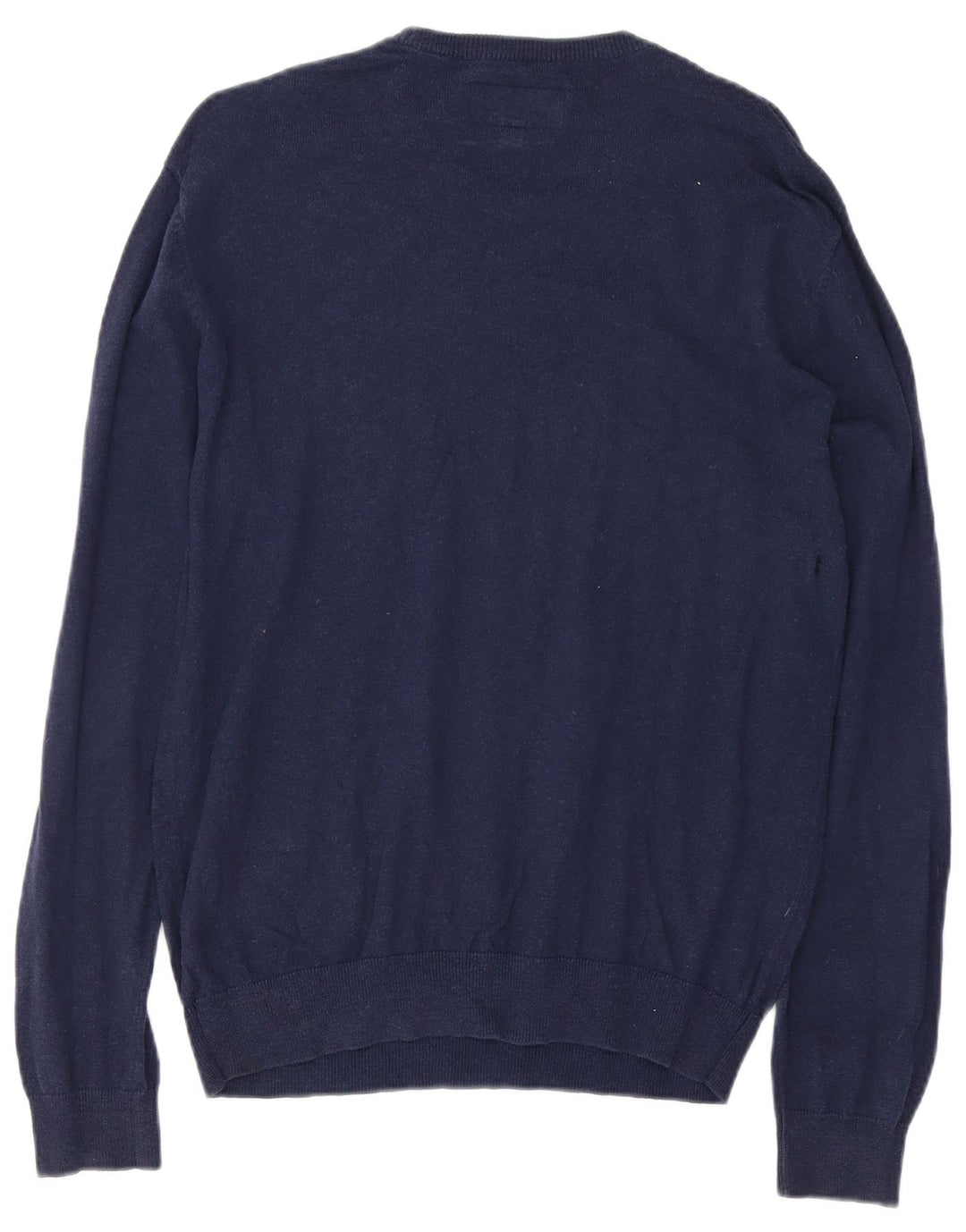 Jack Wills Mens Crew Neck Jumper Sweater Medium Navy Blue Cotton