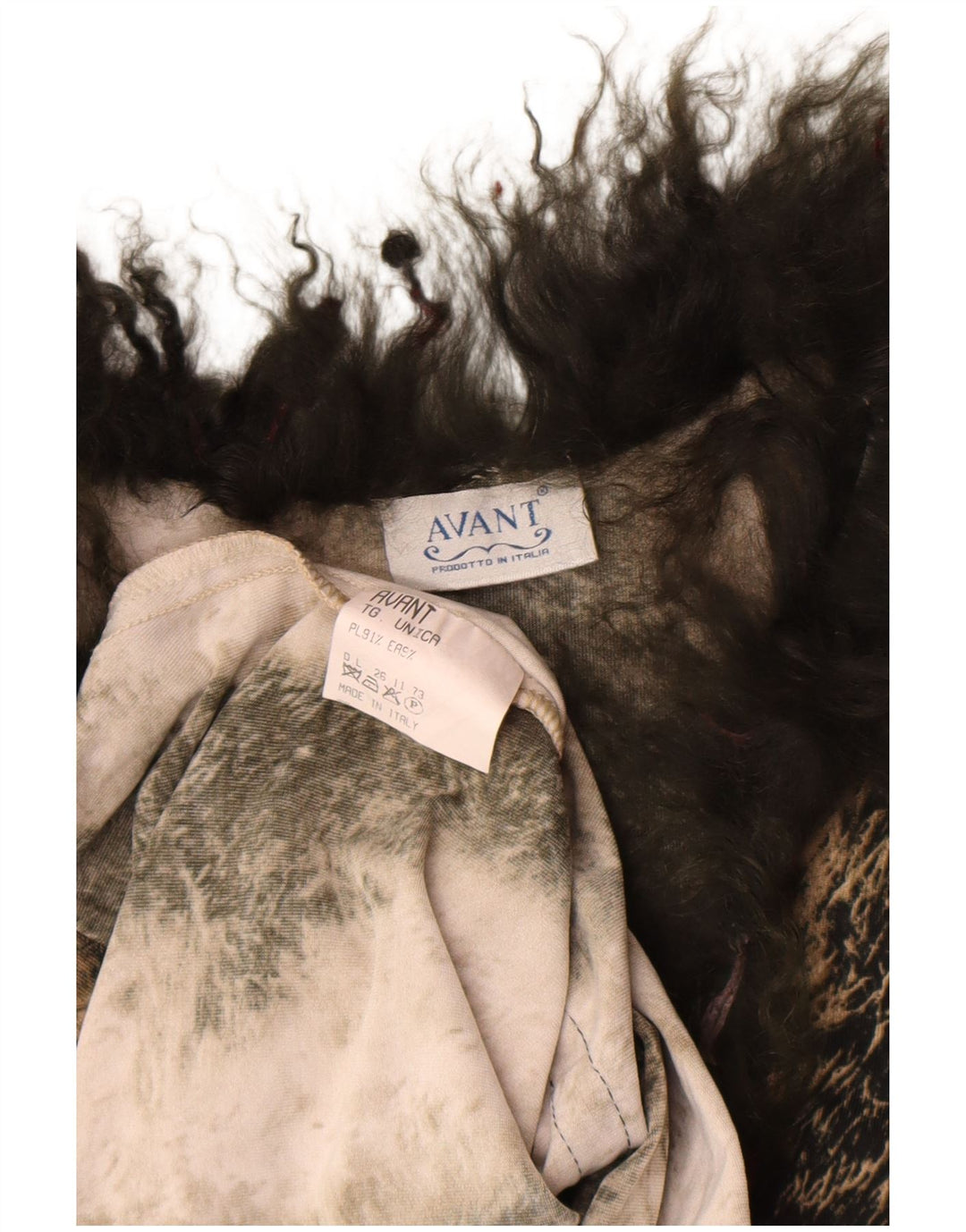 Avant Womens Top Long Sleeve UK 6 XS Brown Animal Print Polyester