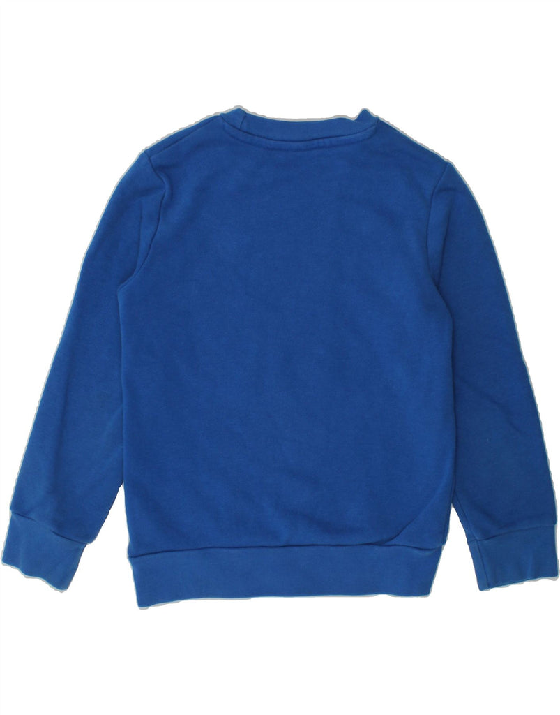 ADIDAS Boys Graphic Sweatshirt Jumper 5-6 Years Blue Cotton | Vintage Adidas | Thrift | Second-Hand Adidas | Used Clothing | Messina Hembry 