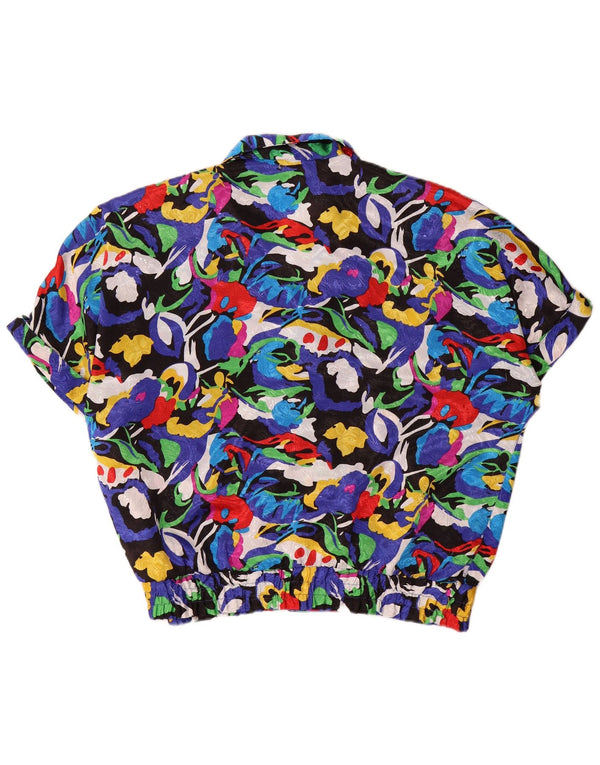 Vintage Womens Oversized Shirt Blouse EU 44 XL Multicoloured Floral