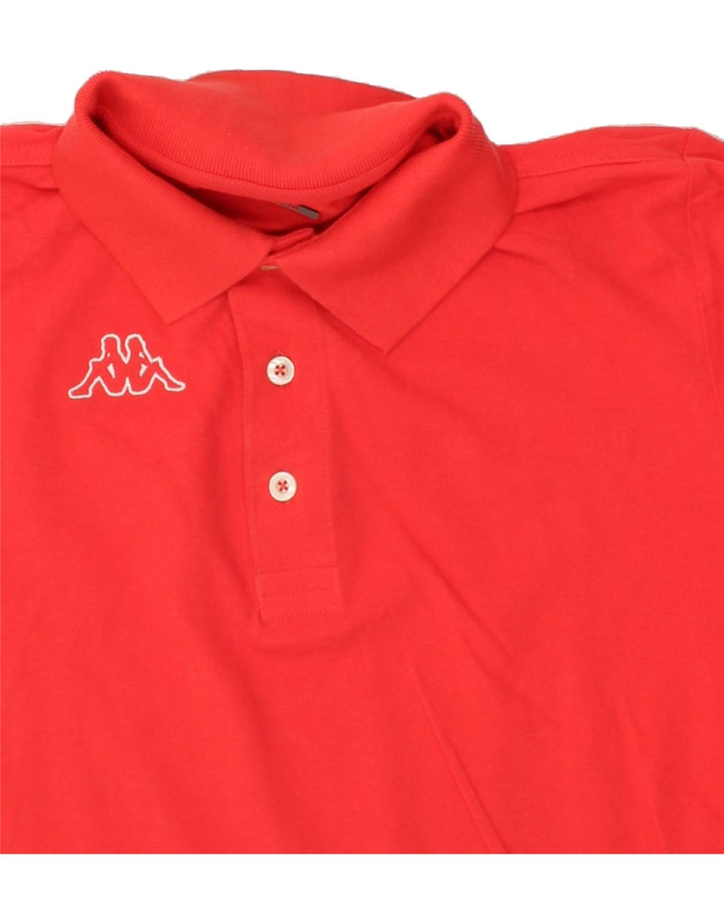 KAPPA Mens Polo Shirt Medium Red Cotton | Vintage Kappa | Thrift | Second-Hand Kappa | Used Clothing | Messina Hembry 