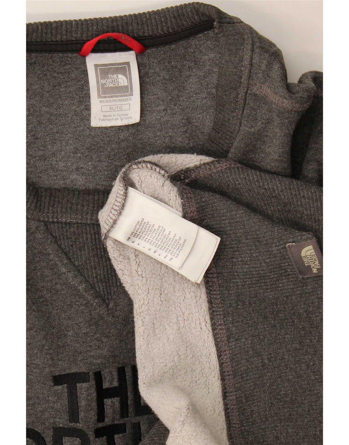 The North Face Mens Graphic Sweatshirt Jumper XL Grey Cotton