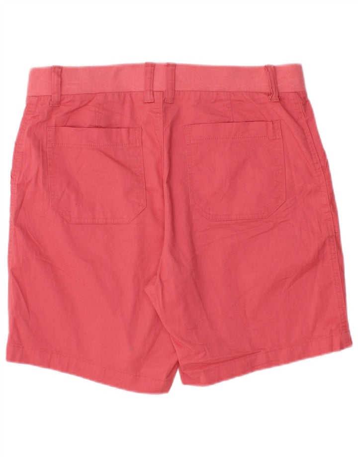 Lee Womens Mid Rise Regular Fit Bermuda Shorts US 10 Large W30 Pink Cotton
