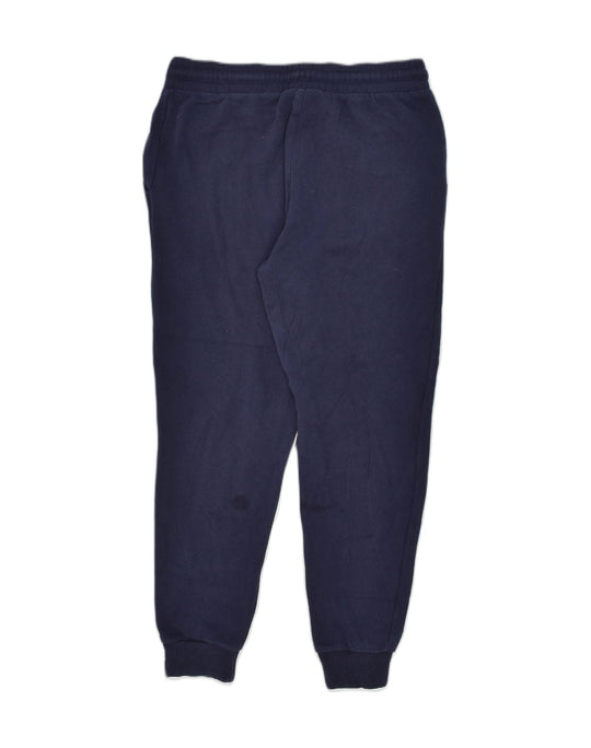 FILA Womens Tracksuit Trousers Joggers UK 14 Medium Navy Blue, Vintage &  Second-Hand Clothing Online