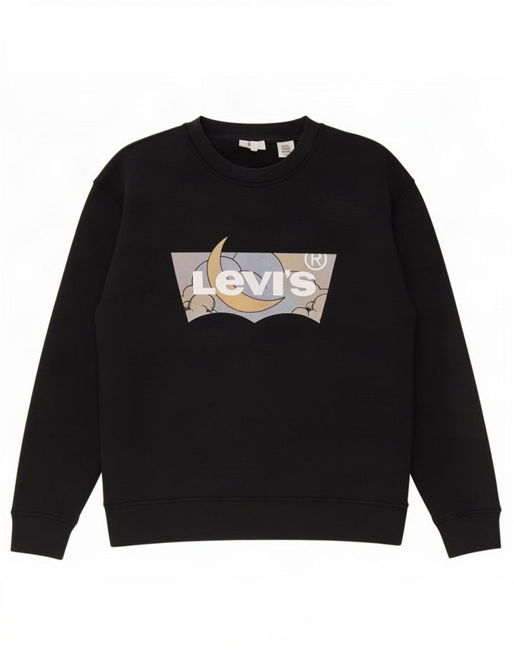 Levi's Mens Graphic Sweatshirt Jumper Small Black