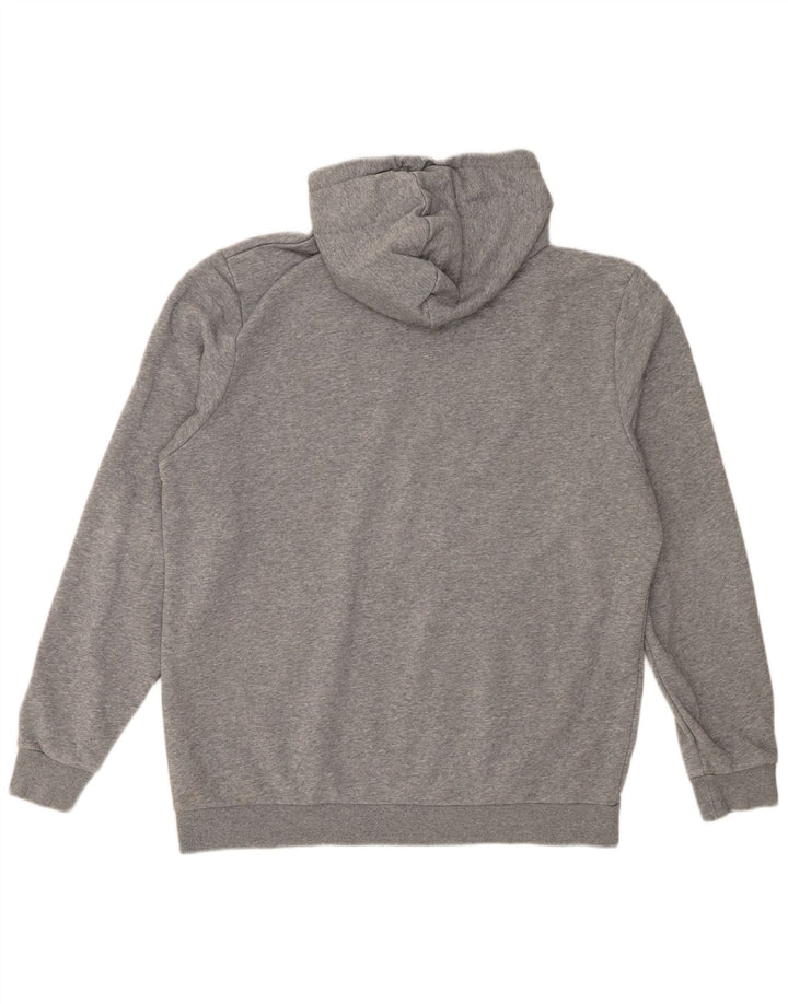 Puma Mens Hoodie Jumper Large Grey Cotton