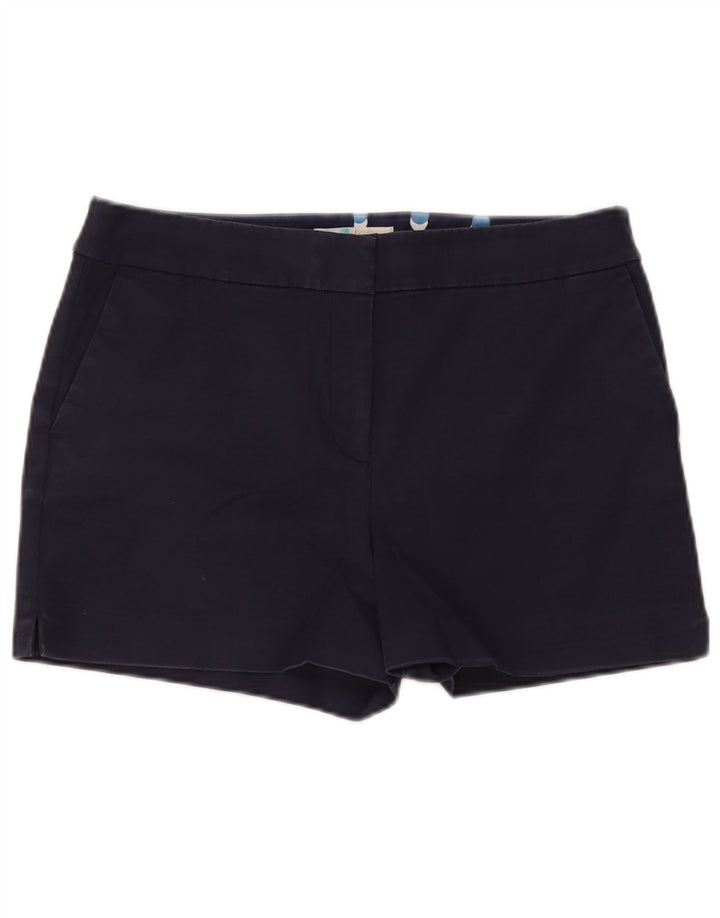 Boden Womens Chino Shorts UK 12 Medium W30 Navy Blue Cotton