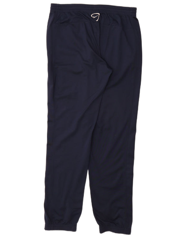 NIKE Mens Dri Fit Tracksuit Trousers Joggers Medium  Navy Blue Polyester