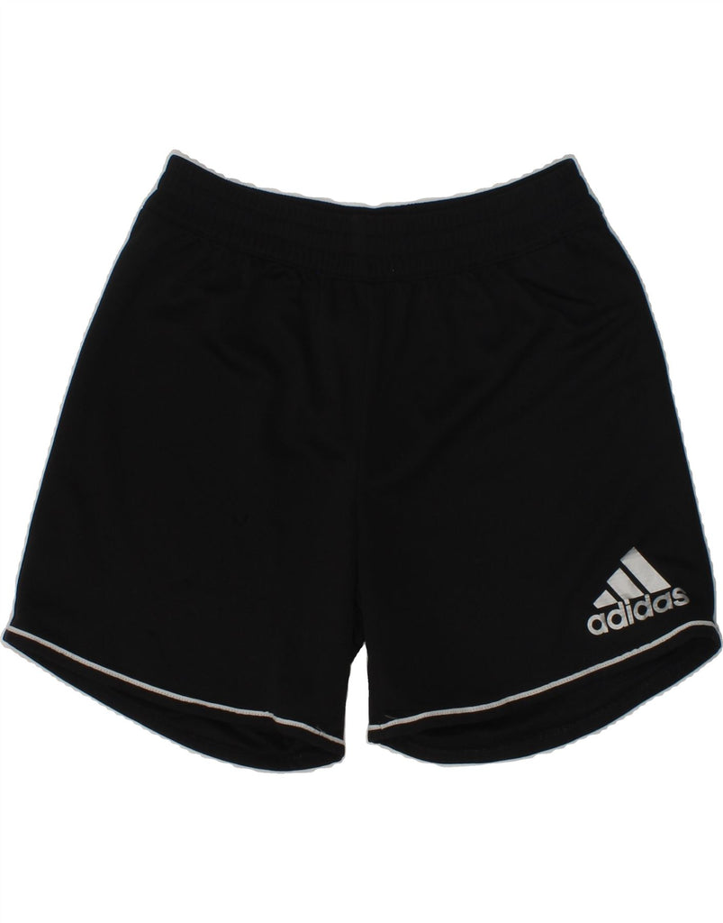 ADIDAS Boys Sport Shorts 9-10 Years Black Polyester | Vintage Adidas | Thrift | Second-Hand Adidas | Used Clothing | Messina Hembry 