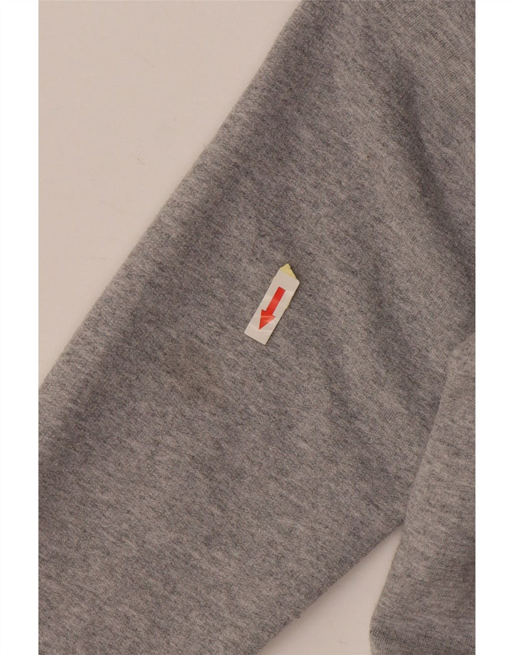 CHAMPION Mens Graphic Hoodie Jumper Small Grey Cotton