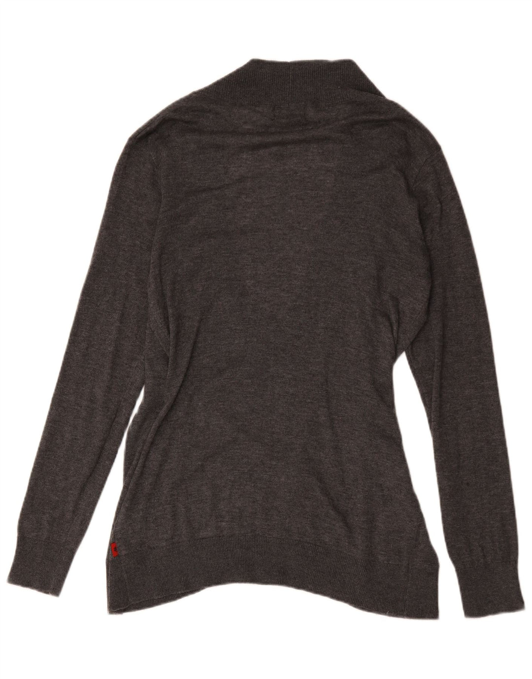Kappa Womens V-Neck Jumper Sweater UK 16 Large Grey Polyacrylic