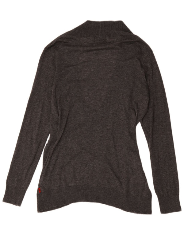 Kappa Womens V-Neck Jumper Sweater UK 16 Large Grey Polyacrylic