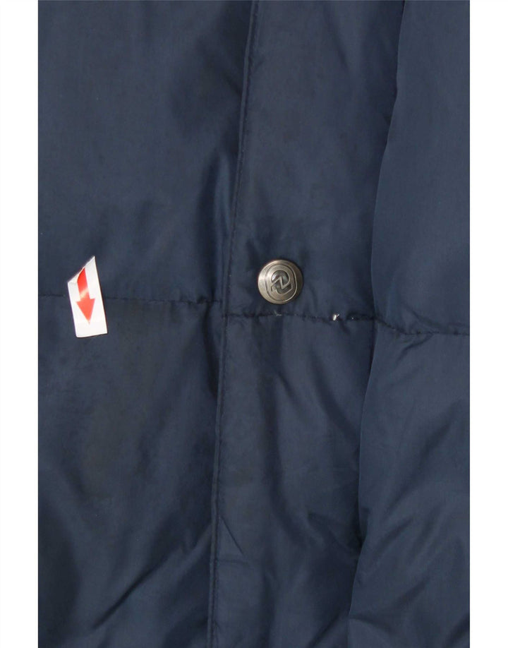 Invicta Mens Hooded Loose Fit Padded Jacket UK 38 Medium Navy Blue