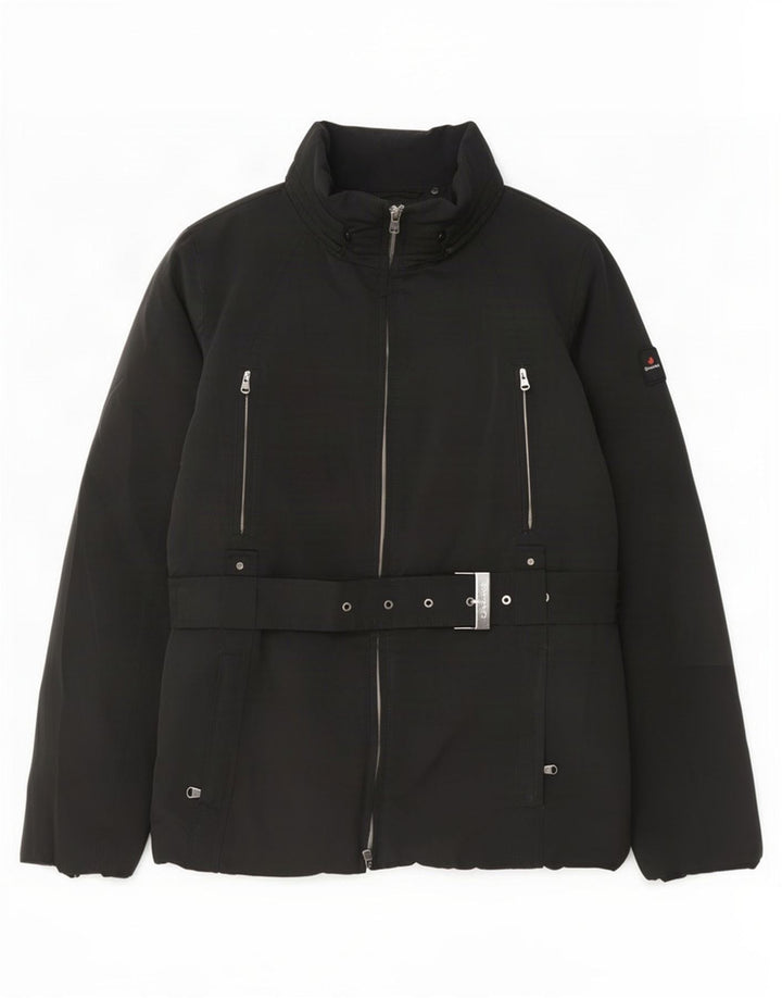 Canadiens Womens Utility Jacket IT 46 Large Black Polyester