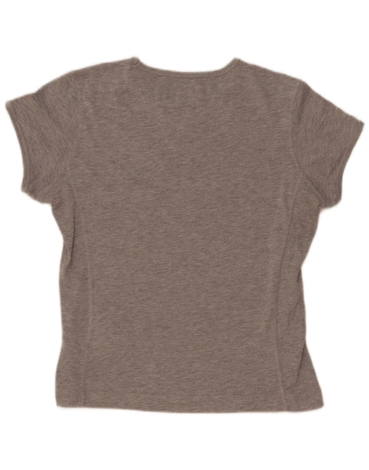 Champion Womens Heritage Classics T-Shirt Top UK 14 Large Grey Flecked
