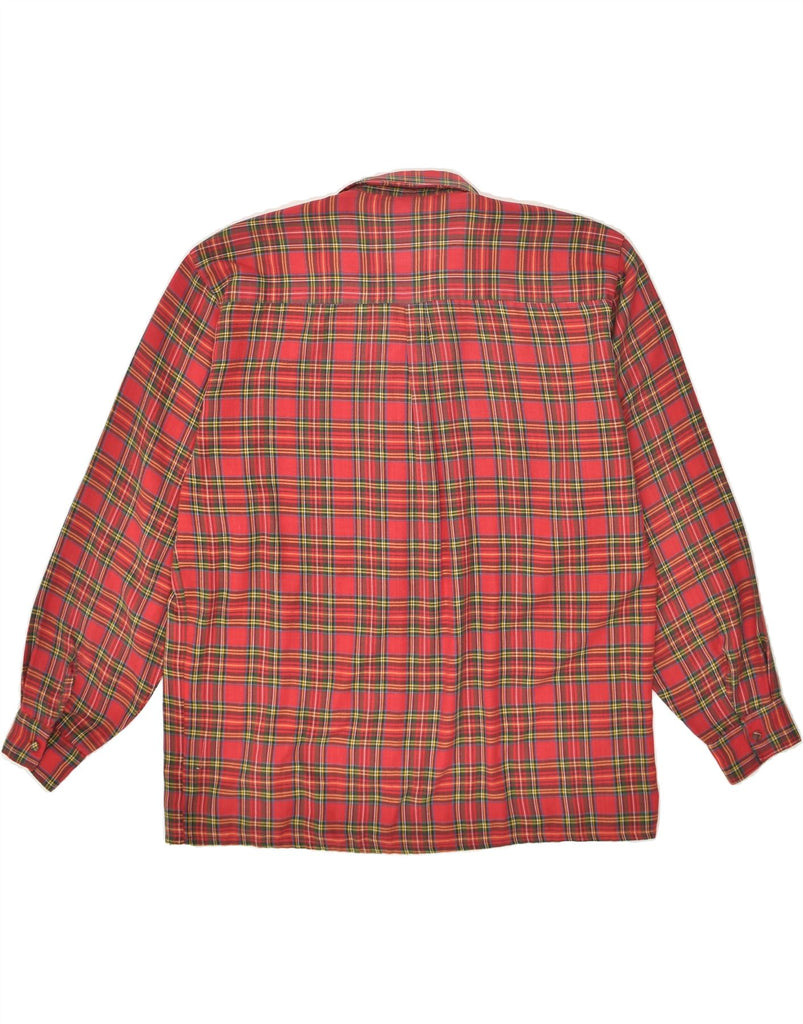 NORTONS Womens Pullover Shirt UK 16 Large Red Check Cotton | Vintage Nortons | Thrift | Second-Hand Nortons | Used Clothing | Messina Hembry 
