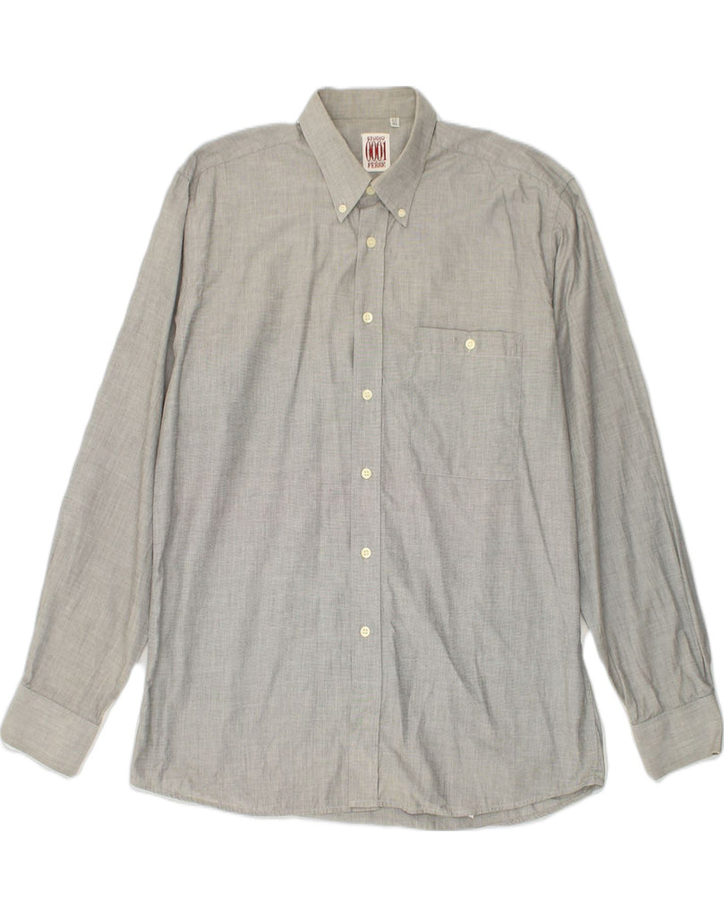 FERRE Mens Shirt Size 16 1/2 42 Large Grey | Vintage Ferre | Thrift | Second-Hand Ferre | Used Clothing | Messina Hembry 