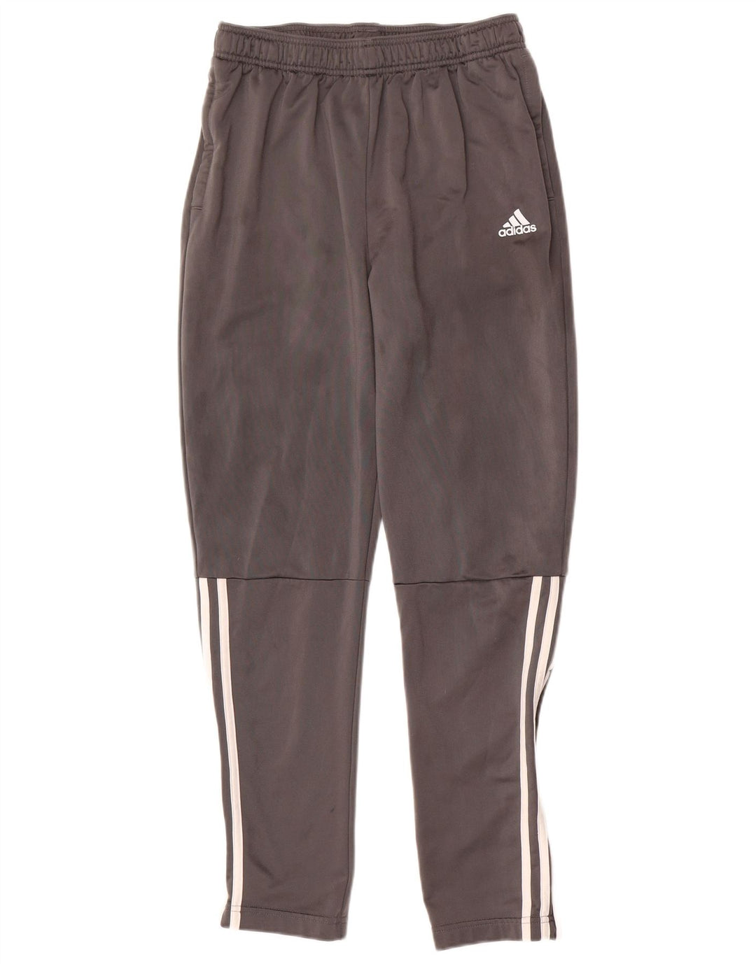 Adidas Boys Tracksuit Trousers 15-16 Years Grey Polyester
