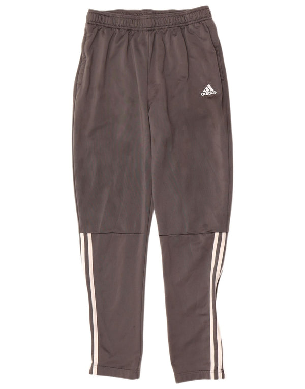 Adidas Boys Tracksuit Trousers 15-16 Years Grey Polyester