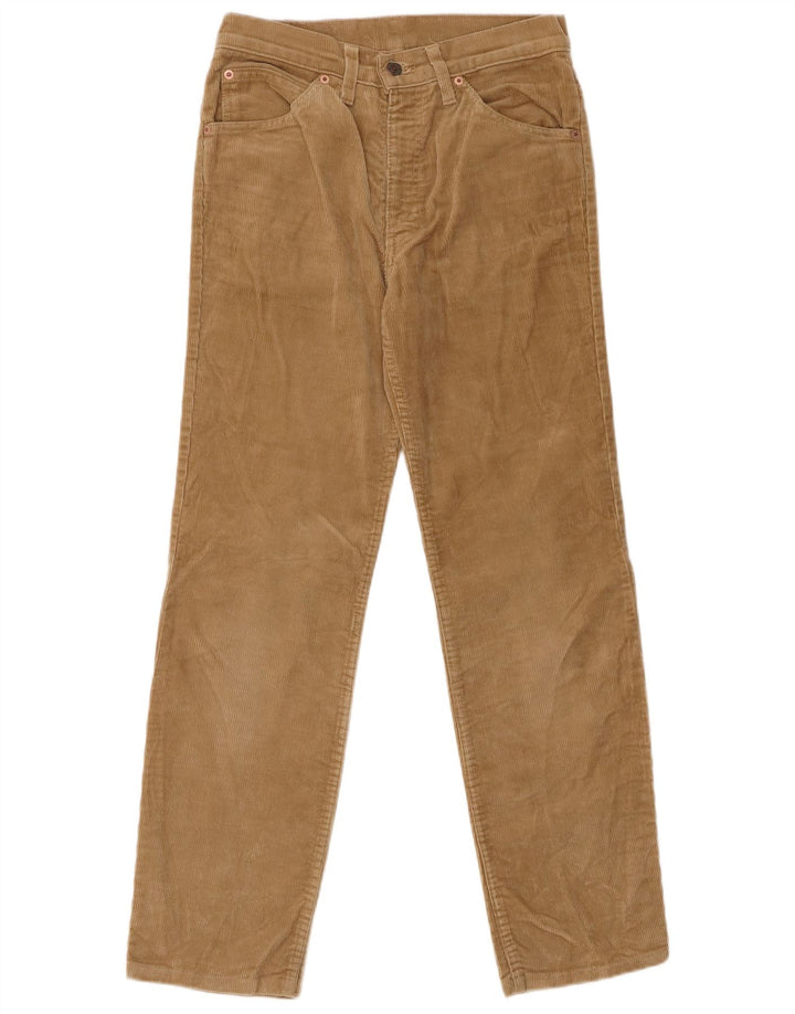 LEVI'S Mens 630 Straight Corduroy Trousers W31 L29 Beige Cotton