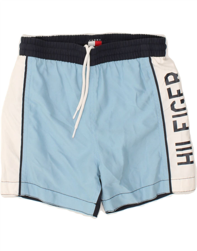 TOMMY HILFIGER Baby Boys Graphic Sport Shorts 18-24 Months Blue | Vintage Tommy Hilfiger | Thrift | Second-Hand Tommy Hilfiger | Used Clothing | Messina Hembry 