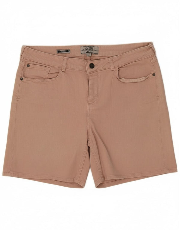 Fat Face Womens Denim Shorts UK 10 Small W27 Pink Cotton