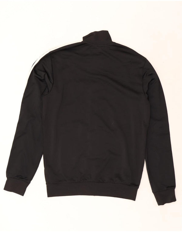 ADIDAS Mens Tracksuit Top Jacket UK 36/38 Small Black Polyester
