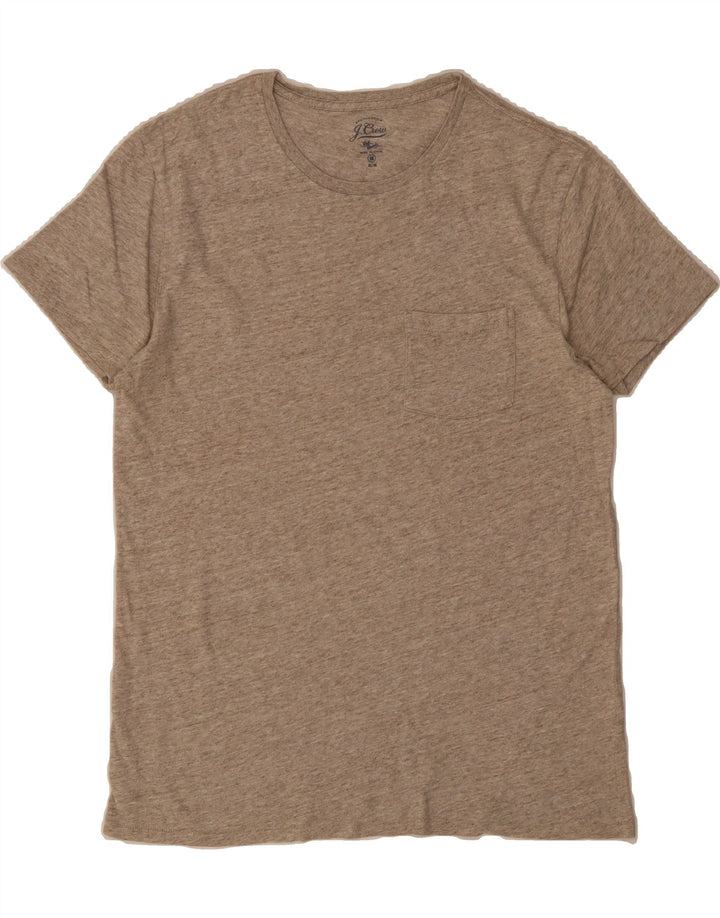 J. CREW Mens Slim Fit T-Shirt Top Medium Beige Flecked Cotton Vintage J. Crew and Second-Hand J. Crew from Messina Hembry 