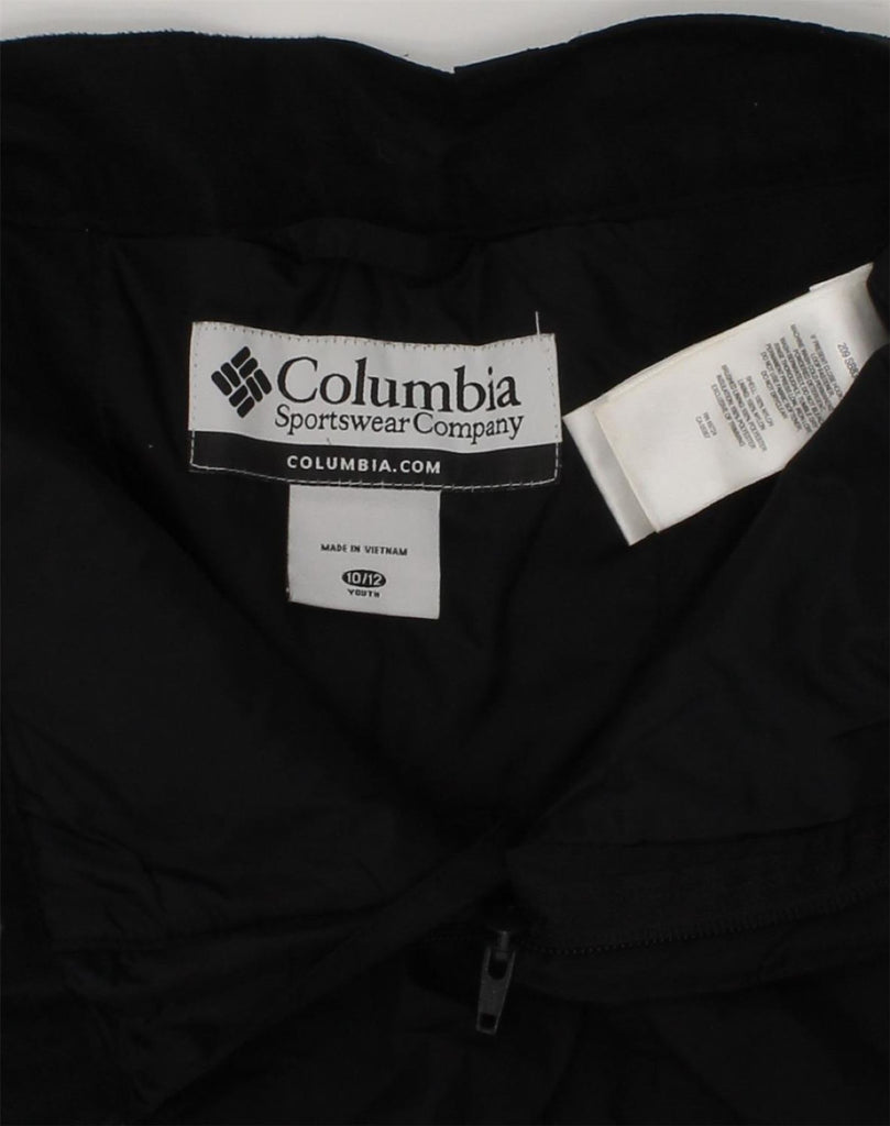 COLUMBIA Boys Straight Windbreaker Trousers 10-11 Years W28 L24 Black | Vintage Columbia | Thrift | Second-Hand Columbia | Used Clothing | Messina Hembry 