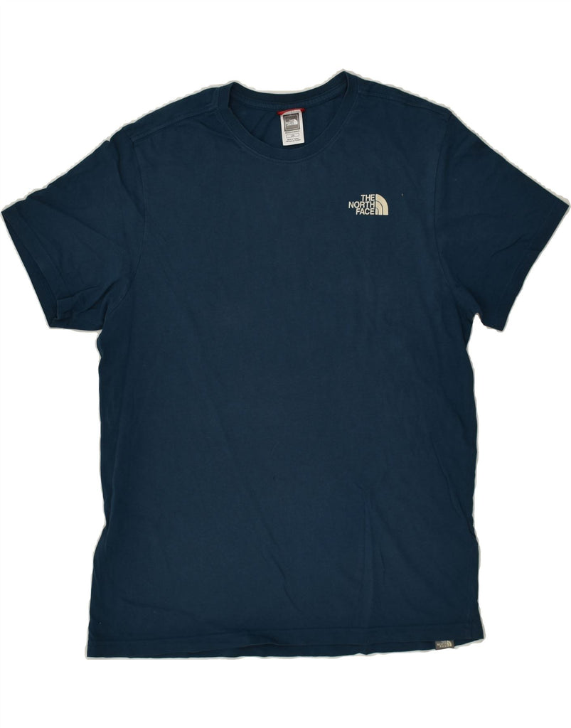 THE NORTH FACE Mens Graphic T-Shirt Top Large Navy Blue Cotton Vintage The North Face and Second-Hand The North Face from Messina Hembry 