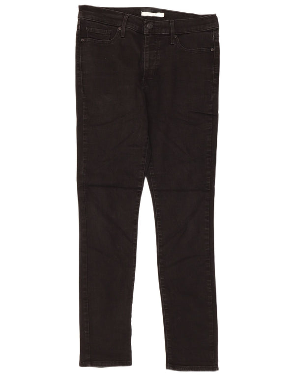 Levi's Womens 311 Shaping Skinny Jeans W29 L30 Black Cotton