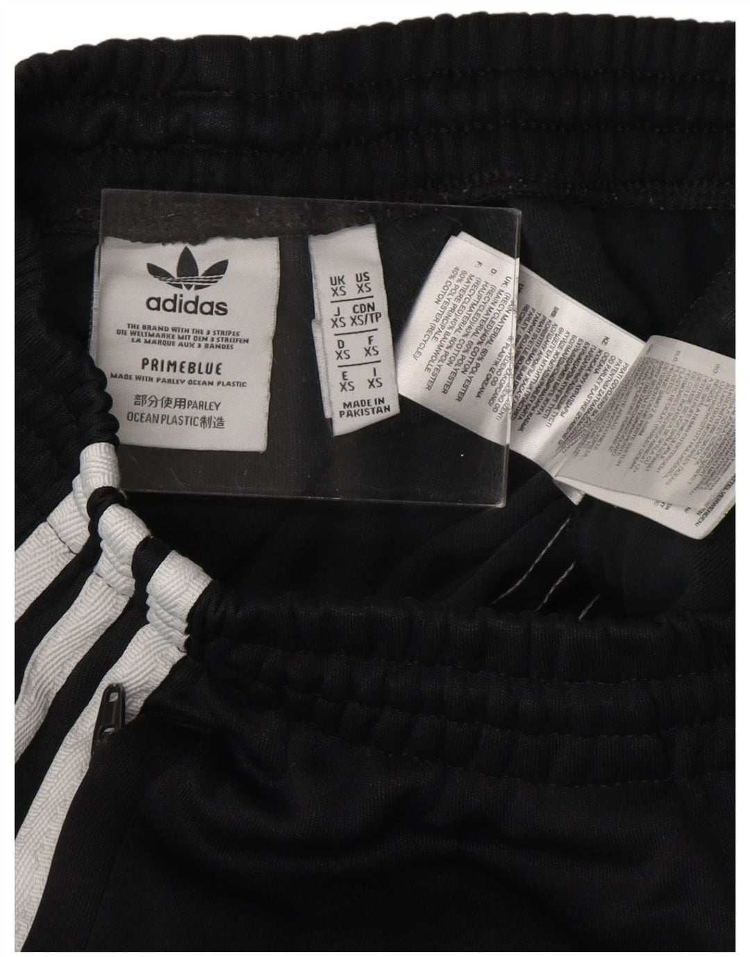 ADIDAS Womens Tracksuit Trousers Joggers UK 4 XS  Black Polyester