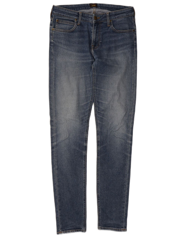 Lee Womens Malone Skinny Jeans W30 L32 Blue Cotton