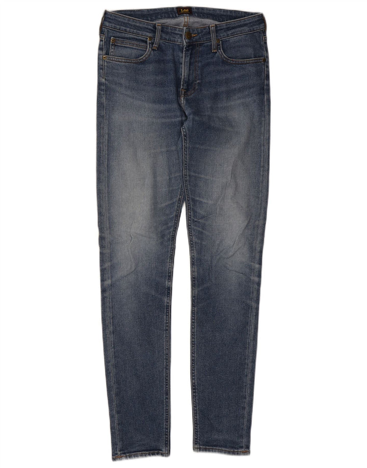 Lee Womens Malone Skinny Jeans W30 L32 Blue Cotton