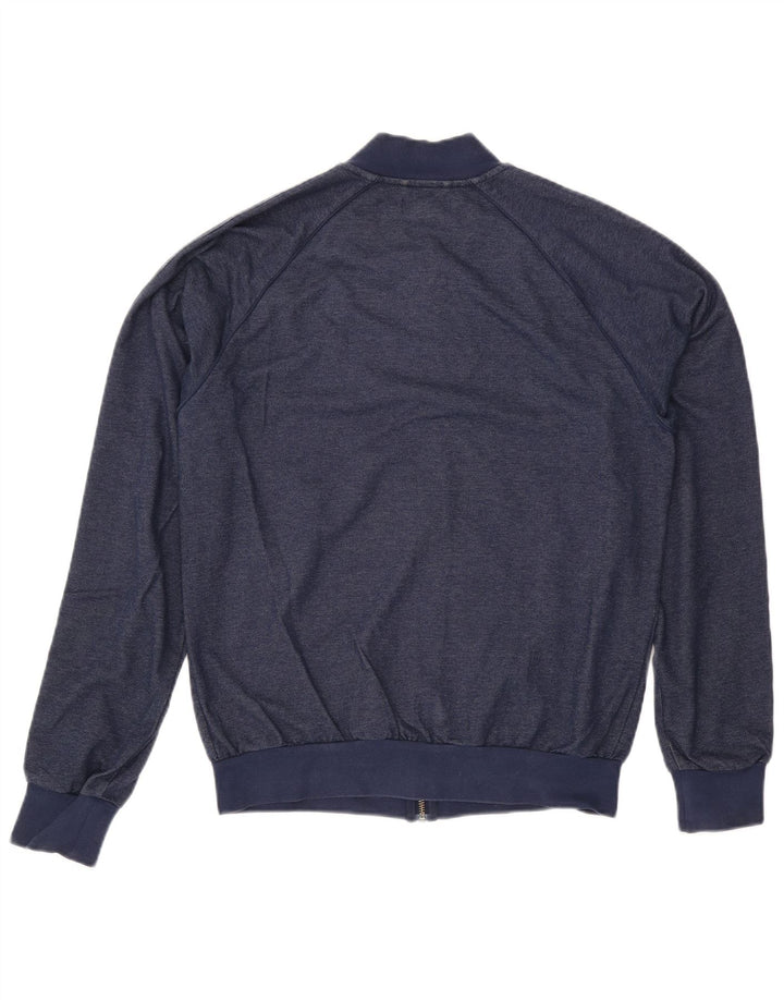 Adidas Mens Tracksuit Top Jacket Medium Navy Blue Cotton