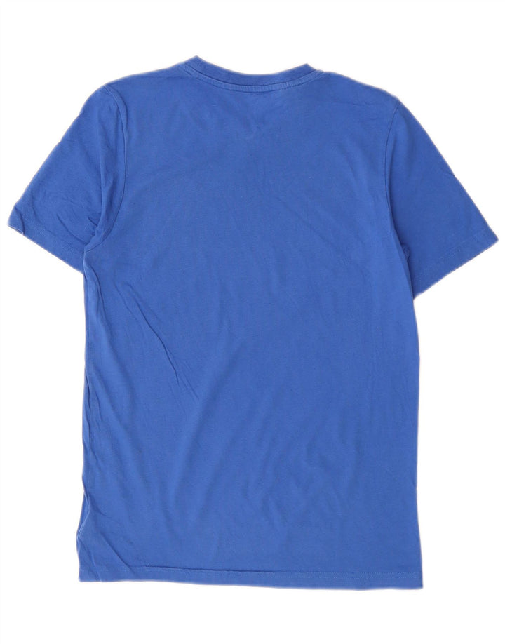 ADIDAS Boys T-Shirt Top 12-13 Years Blue Cotton