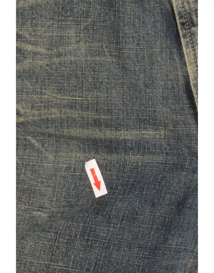 Hugo Boss Mens Straight Jeans W34 L32 Blue Cotton