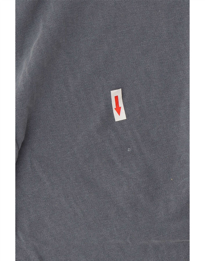 Massimo Dutti Mens Polo Shirt Small Navy Blue Cotton