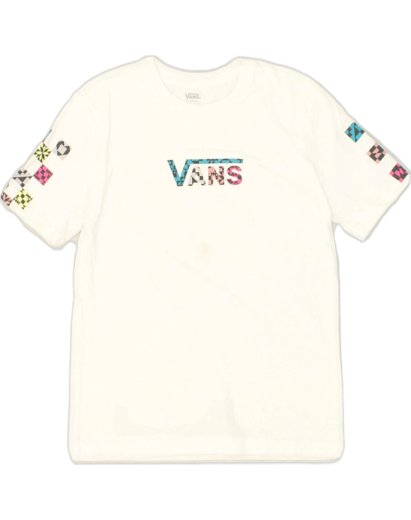 VANS Mens Graphic T-Shirt Top XS White | Vintage Vans | Thrift | Second-Hand Vans | Used Clothing | Messina Hembry 