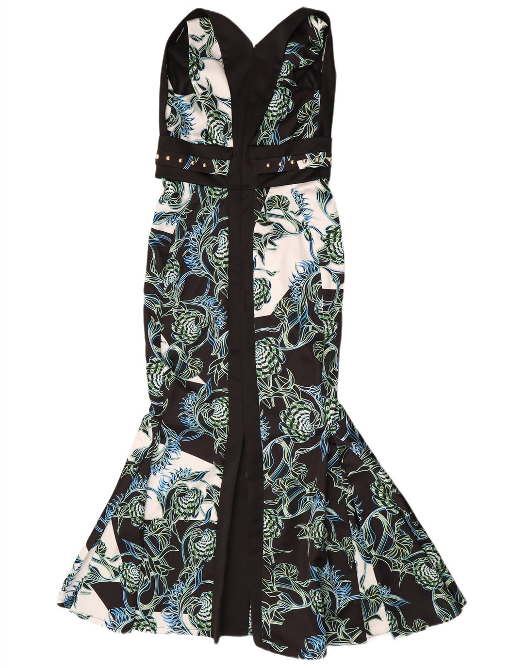 Just Cavalli Womens Graphic Mermaid Dress IT 44 Medium Black Designer