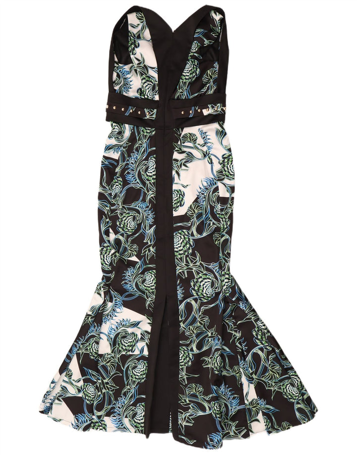 Just Cavalli Womens Graphic Mermaid Dress IT 44 Medium Black Designer
