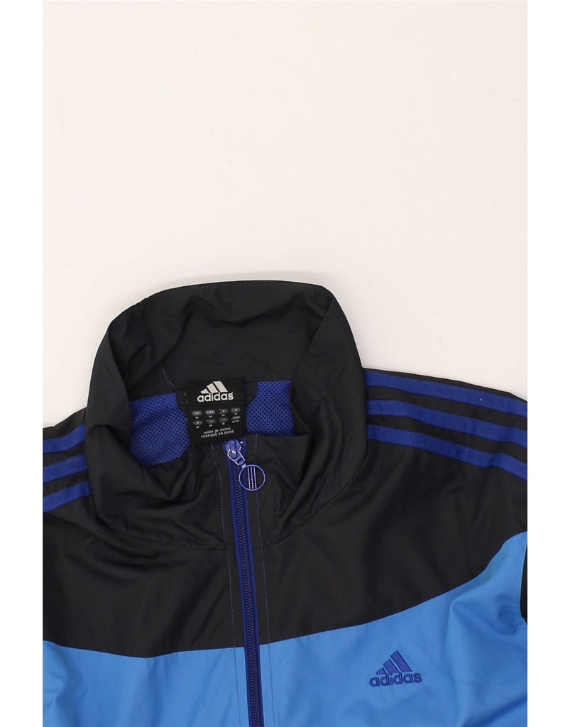 ADIDAS Mens Tracksuit Top Jacket Medium Blue Colourblock Polyester | Vintage Adidas | Thrift | Second-Hand Adidas | Used Clothing | Messina Hembry 