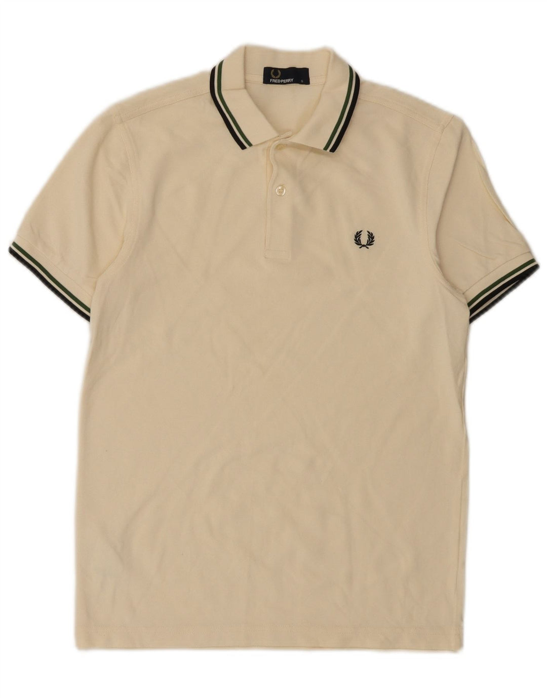 Fred Perry Mens Polo Shirt Small White Cotton