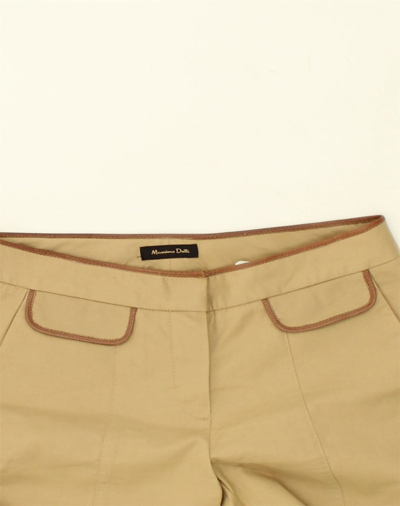 MASSIMO DUTTI Womens Slim Casual Trousers W28 L30  Beige Cotton | Vintage Massimo Dutti | Thrift | Second-Hand Massimo Dutti | Used Clothing | Messina Hembry 