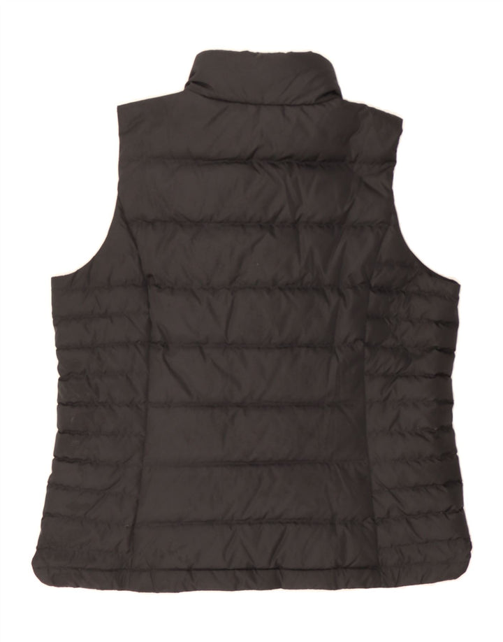 LANDS END Mens Padded Gilet UK 40 Large Black Polyester Vintage Lands End and Second-Hand Lands End from Messina Hembry 