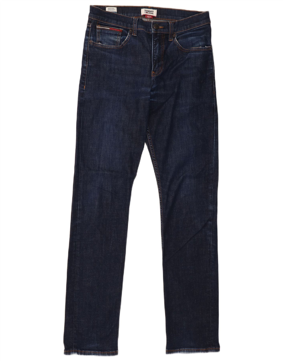 Tommy Hilfiger Mens Straight Jeans W30 L34 Navy Blue