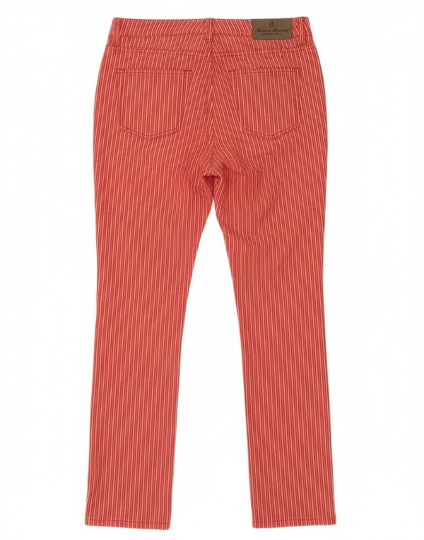 Conte of Florence Womens Casual Trousers IT 44 Medium W30 L33 Red Striped