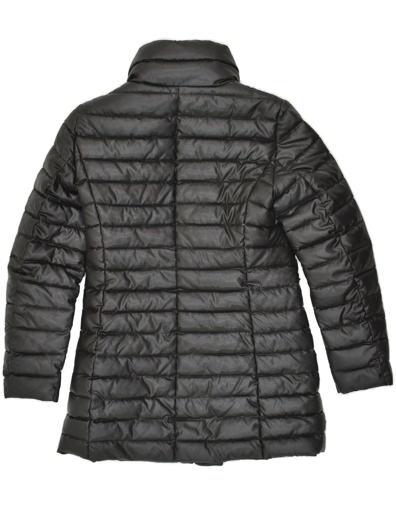 MOSCHINO Womens Padded Coat UK 8 Small Black Polyamide Vintage Moschino and Second-Hand Moschino from Messina Hembry 